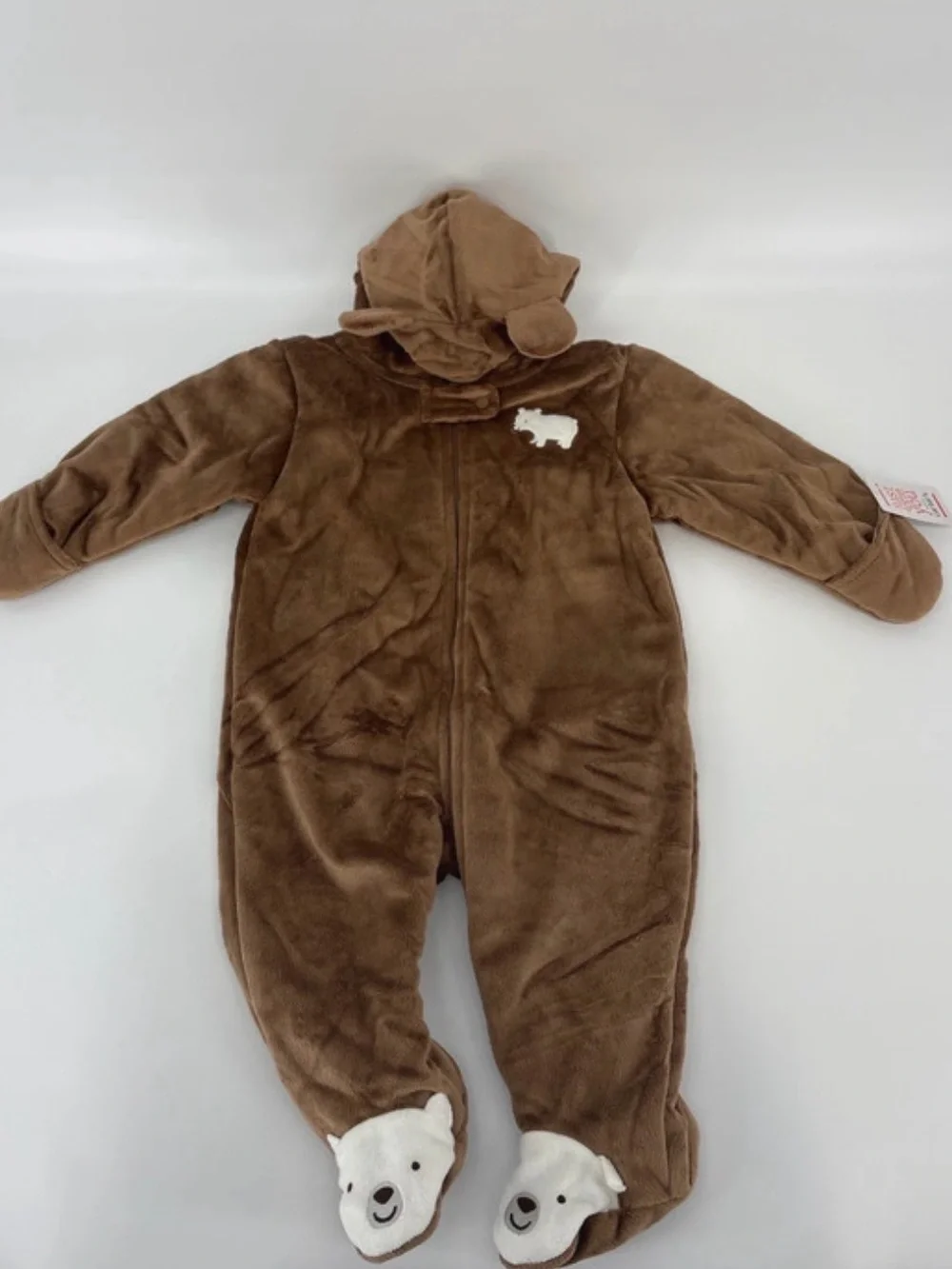 Just one you by Carter’s hooded fleece full zipper bear embroidered